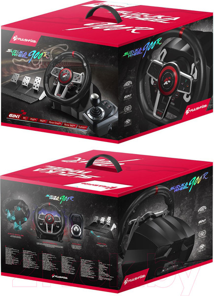 Изображение товара Игровой руль FlashFire Suzuka Racing Wheel 6-in-1 / ES900R