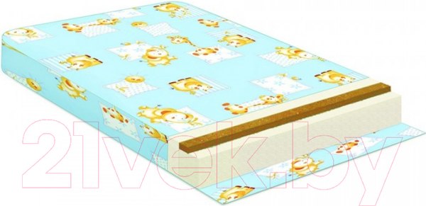 Изображение товара Матрас в кроватку Баюшка Холкон/кокос 10x60x120 / ХК10
