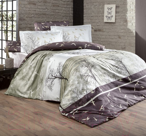 Изображение товара Комплект постельного белья DO&CO Doga / 10503 (коричневый)