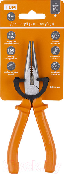 Изображение товара Длинногубцы TDM SQ1009-0201