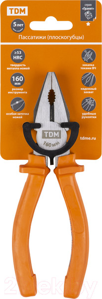 Изображение товара Пассатижи TDM SQ1009-0101