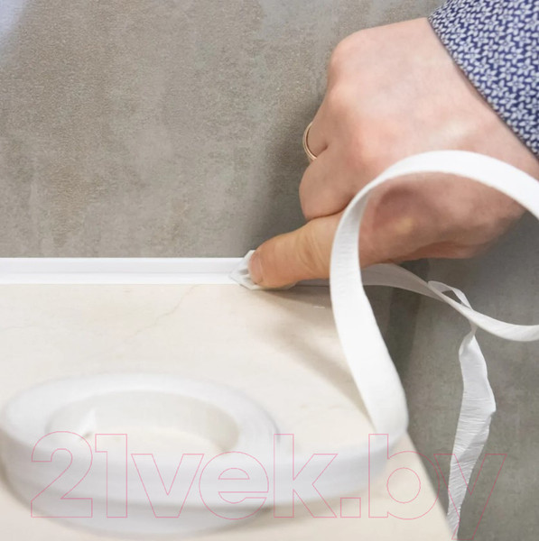 Изображение товара Лента бордюрная самоклеящаяся Aviora Для раковин и ванн 12.8ммx3.35м