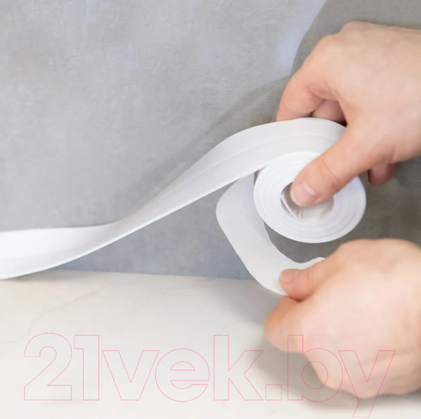 Изображение товара Лента бордюрная самоклеящаяся Aviora Для раковин и ванн 60ммx3.35м