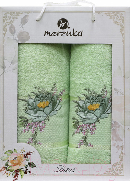 Изображение товара Набор полотенец Merzuka 50x90/70х140 / 11296 (фисташковый)