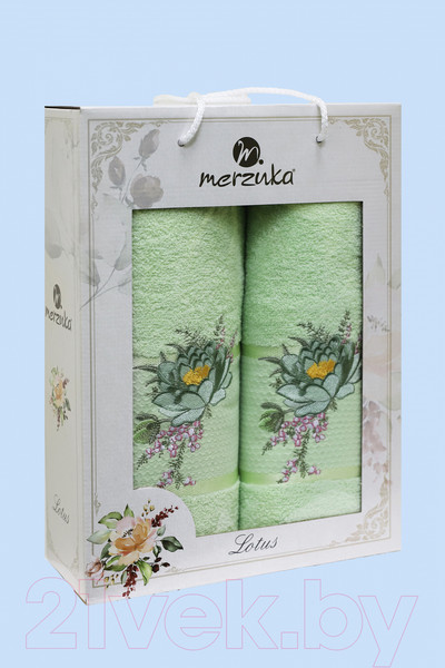 Изображение товара Набор полотенец Merzuka 50x90/70х140 / 11296 (фисташковый)