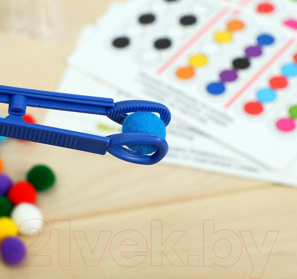 Изображение товара Сортер Zabiaka Цветные бомбошки. Сложи по образцу / 4316488