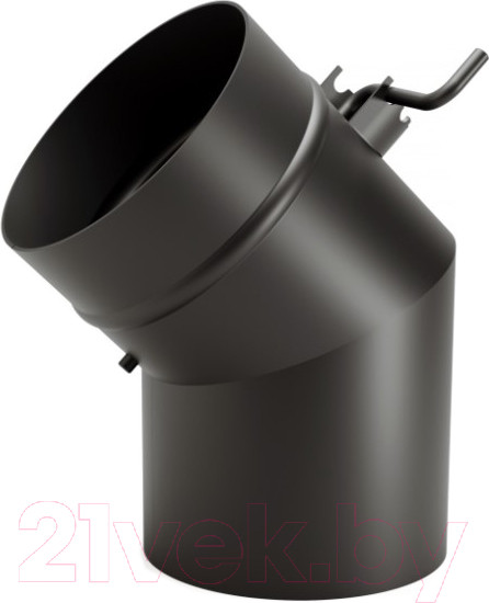 Изображение товара Шибер для дымохода ТМФ ф120 1.5мм 08ПС (антрацит/угловой)