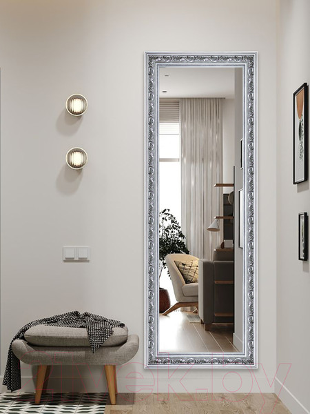 Изображение товара Зеркало Декарт Настенное в раме 8Л2721 (серебристый)