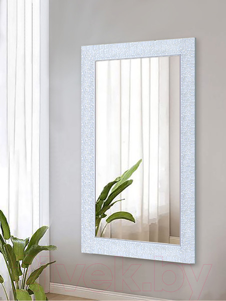 Изображение товара Зеркало Декарт Настенное в раме 8Л1666 (белый перламутр)