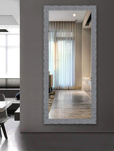 Изображение товара Зеркало Декарт Настенное в раме 8Л2436 (серый перламутр)