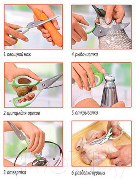 Изображение товара Ножницы кухонные Mallony KS-128С / 920104