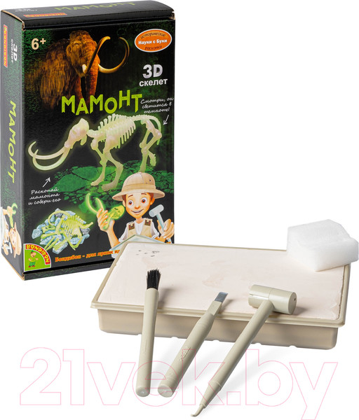 Изображение товара Набор для опытов Bondibon Исторические раскопки. Мамонт / ВВ5145