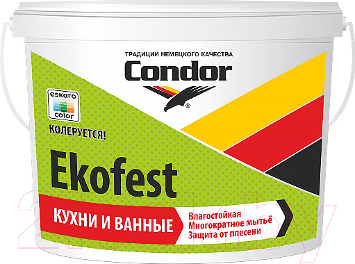 Изображение товара Краска CONDOR Ekofest база A (7.5кг)