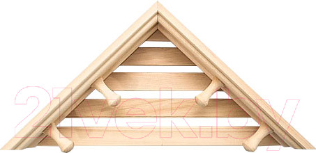 Изображение товара Вешалка-полка для бани СаунаКомплект Угловая с вешалкой М-46