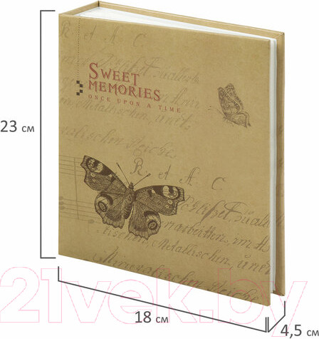 Изображение товара Фотоальбом Brauberg Бабочка, крафт / 391164