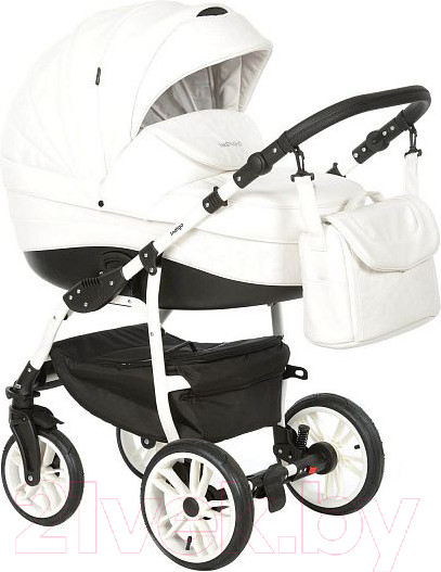 Изображение товара Детская универсальная коляска INDIGO Special 2 в 1 (Is 01, белая кожа)