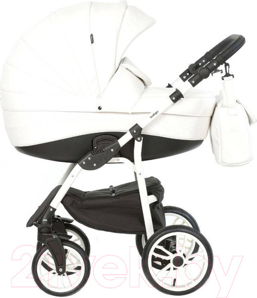 Изображение товара Детская универсальная коляска INDIGO Special 2 в 1 (Is 01, белая кожа)