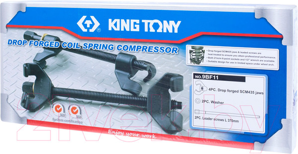 Изображение товара Стяжка пружин King TONY 9BF11 (6 предметов)