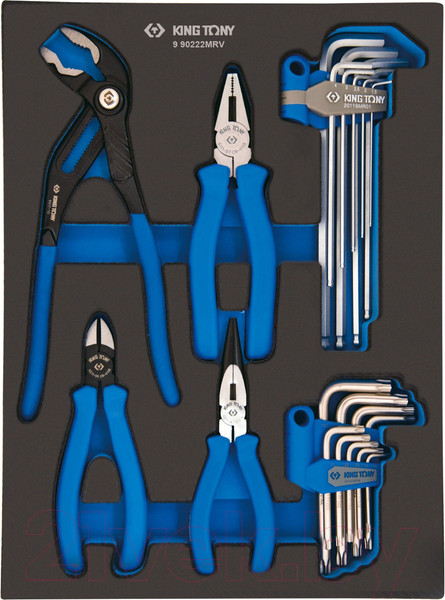 Изображение товара Универсальный набор инструментов King TONY 9-90222MRV (22 предмета)