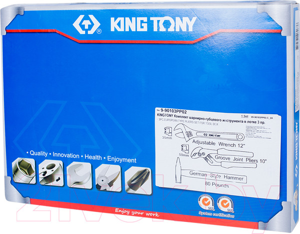Изображение товара Универсальный набор инструментов King TONY 9-90103PP02 (3 предмета)
