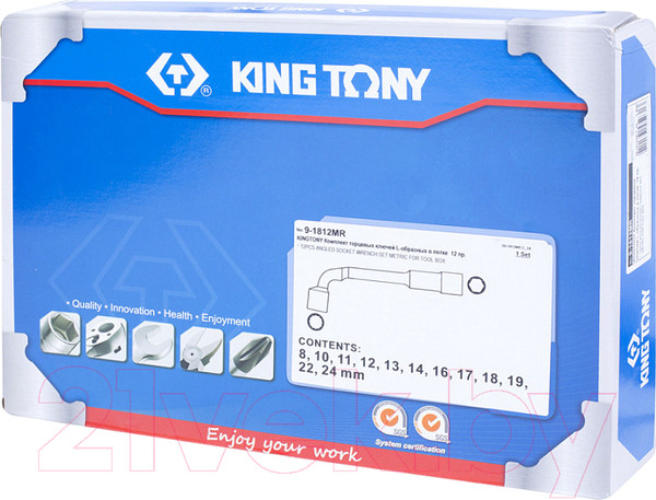 Изображение товара Набор ключей King TONY 9-1812MR (12 предметов)