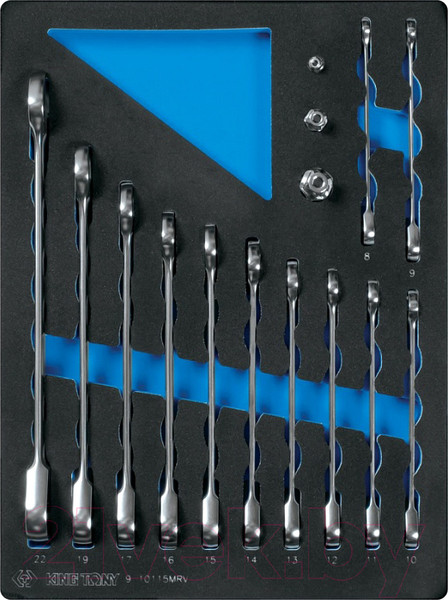 Изображение товара Набор ключей King TONY 9-10115MRV (15 предметов)