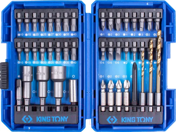 Изображение товара Набор головок, бит King TONY 1045MR (45 предметов)