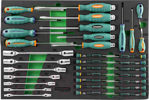 Изображение товара Набор отверток Jonnesway D737134SV (34 предмета)
