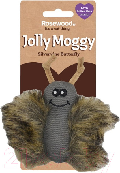 Изображение товара Игрушка для кошек Rosewood Бабочка Сильвер / 11204/RW (серый)