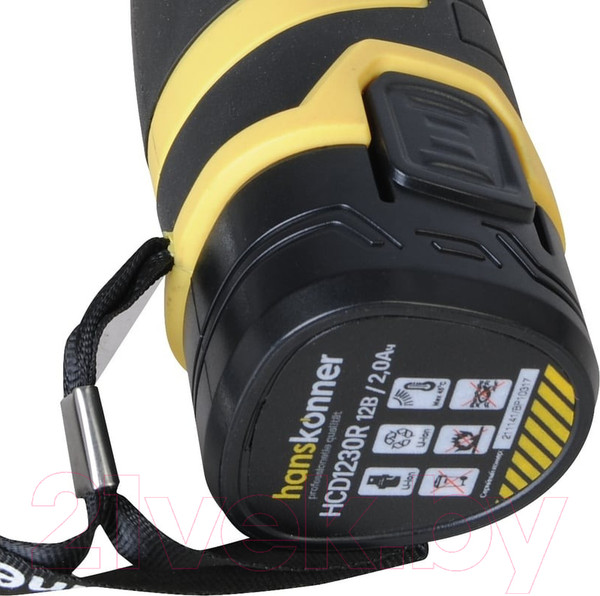 Изображение товара Аккумуляторная дрель-шуруповерт Hanskonner HCD1230R