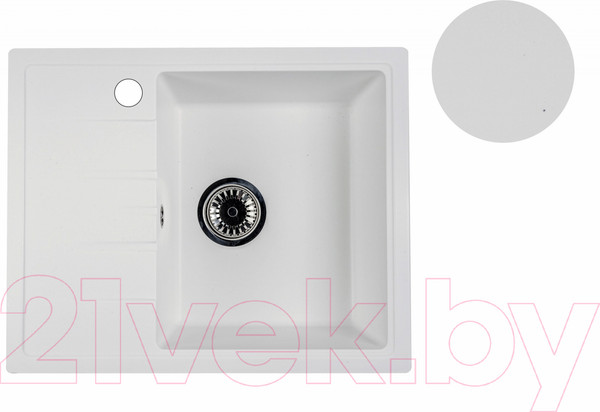 Изображение товара Мойка кухонная БелЭворс Mila R (белый, без сифона)