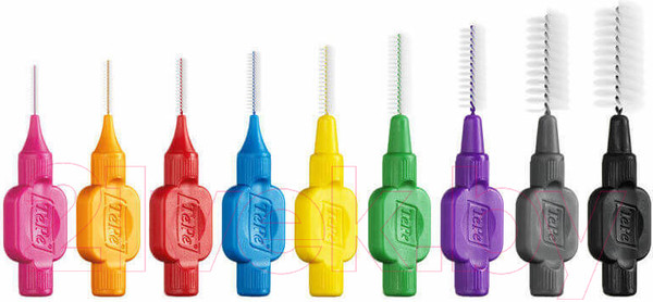 Изображение товара Ершики межзубные TePe Original №3 ISO 3 для чистки брекетов и имплантов в блистере (6шт)