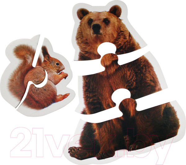 Изображение товара Развивающая игрушка Десятое королевство Maxi. Лесные животные / 02643 (13эл)