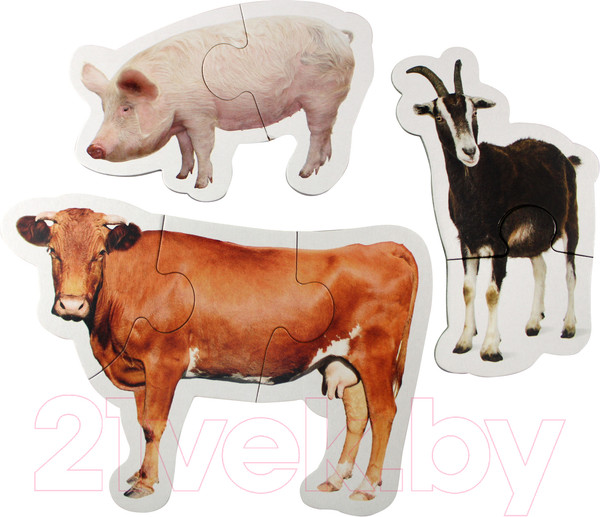 Изображение товара Развивающая игрушка Десятое королевство Maxi. Домашние животные / 02642 (14эл)