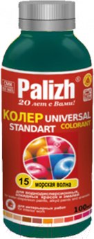 Изображение товара Колеровочная паста Palizh Standart №15 универсальная (150г, морская волна)