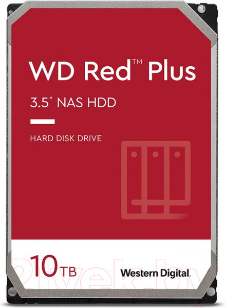 Изображение товара Жесткий диск Western Digital Red Plus 10TB (WD101EFBX)