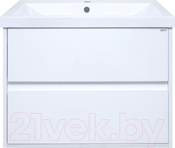 Изображение товара Тумба под умывальник Misty Алиса 75 / Э-Али01075-011П2Я (подвесная)