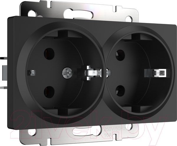 Изображение товара Розетка Werkel W1172008 / a051623 (черный матовый)