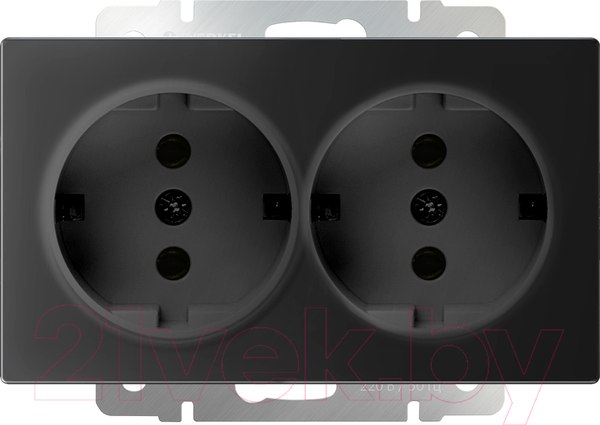 Изображение товара Розетка Werkel W1172008 / a051623 (черный матовый)