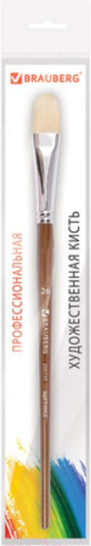 Изображение товара Кисть для рисования Brauberg Щетина 26 / 200739 (овальная)