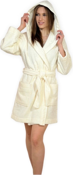 Изображение товара Халат Lilia Женский махровый 13С-0494 (р-р 48/170, светло-кремовый)