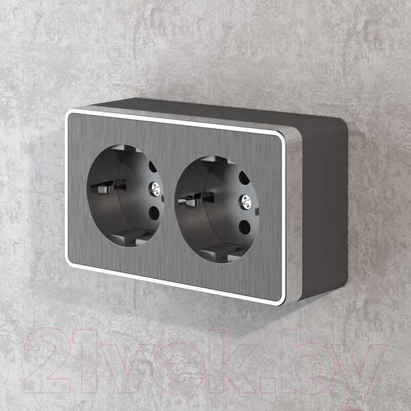 Изображение товара Розетка Werkel Gallant W5072104 / a051342 (графит рифленый)