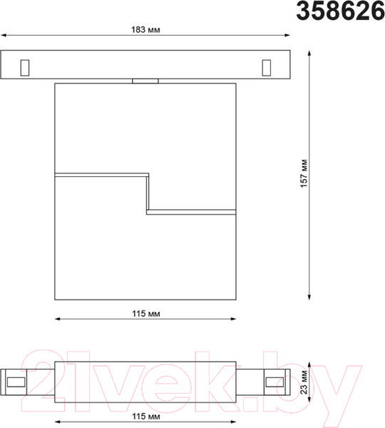 Изображение товара Трековый светильник Novotech 358626