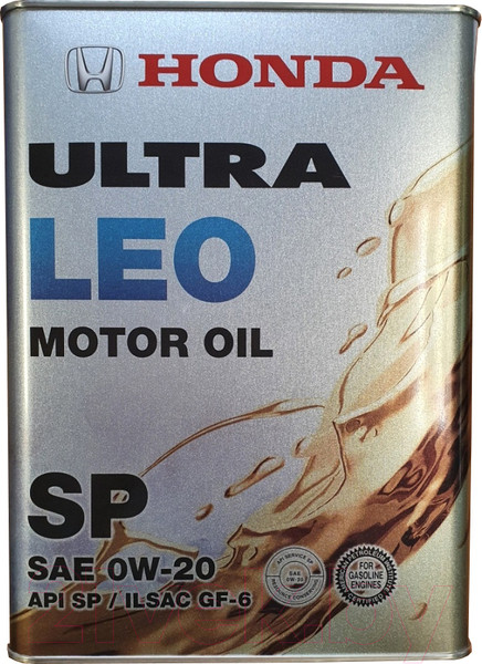 Изображение товара Моторное масло Honda Ultra Leo 0W20 SP / 0822799974 (4л)