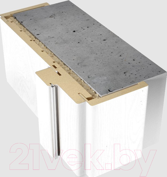 Изображение товара Коробка Velldoris SoftTouch телескопическая 44 80x38x2100 (ясень белый структурный)