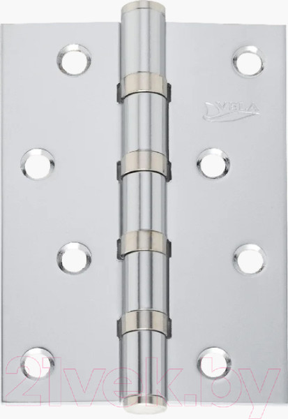 Изображение товара Комплект петель дверных VELA 100x70x2.5-BB4 (2шт, хром)