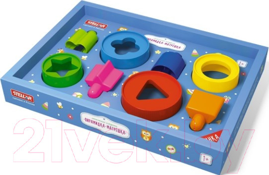Изображение товара Развивающая игрушка Stellar Пирамидка. Матрешка / 01555