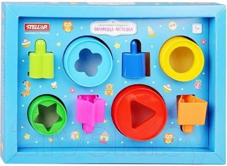 Изображение товара Развивающая игрушка Stellar Пирамидка. Матрешка / 01555