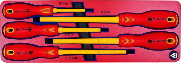 Изображение товара Набор отверток Мастак 5-4005E (5 предметов)
