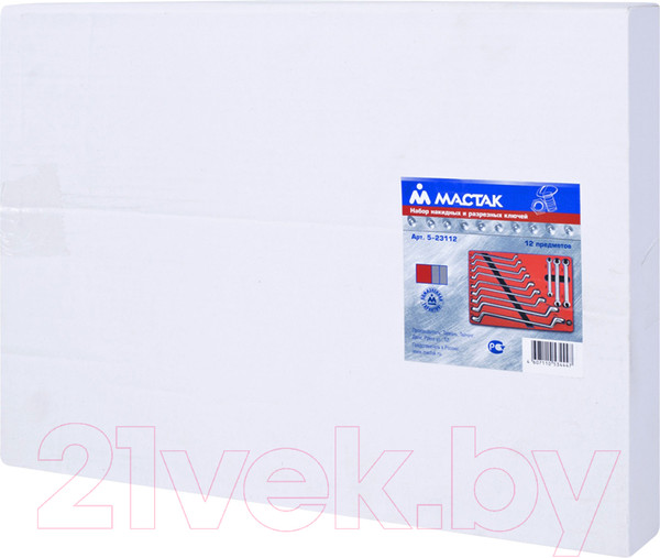 Изображение товара Набор ключей Мастак 5-23112 (12 предметов)